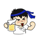 会社 ＆ ネクタイブルー（個別スタンプ：33）