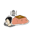 会社 ＆ ネクタイブルー（個別スタンプ：34）