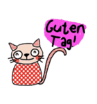 Meawmeaw (Deutsch) a polka cat（個別スタンプ：1）