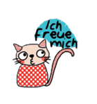 Meawmeaw (Deutsch) a polka cat（個別スタンプ：7）