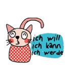 Meawmeaw (Deutsch) a polka cat（個別スタンプ：8）