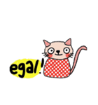 Meawmeaw (Deutsch) a polka cat（個別スタンプ：10）