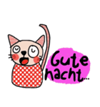 Meawmeaw (Deutsch) a polka cat（個別スタンプ：12）