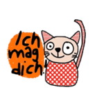 Meawmeaw (Deutsch) a polka cat（個別スタンプ：14）