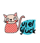 Meawmeaw (Deutsch) a polka cat（個別スタンプ：18）