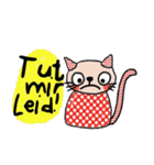 Meawmeaw (Deutsch) a polka cat（個別スタンプ：30）