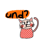 Meawmeaw (Deutsch) a polka cat（個別スタンプ：33）