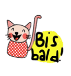 Meawmeaw (Deutsch) a polka cat（個別スタンプ：40）