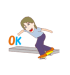 スケートボード2（個別スタンプ：10）