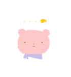 Pink Bear (face)（個別スタンプ：3）