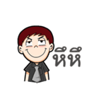 Black Shirt Boy（個別スタンプ：2）