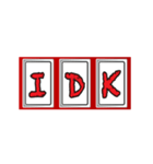 文字のスロット（個別スタンプ：10）