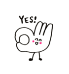 おててしゃん〜会話におててを添えて〜（個別スタンプ：10）