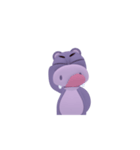 Hippo Slow Life 3D Ver.01（個別スタンプ：2）