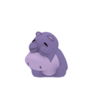 Hippo Slow Life 3D Ver.01（個別スタンプ：18）
