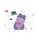 Hippo Slow Life 3D Ver.01（個別スタンプ：23）