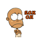 The Mametot (bald boy)（個別スタンプ：2）