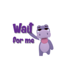 Hippo Slow Life 3D Ver.02（個別スタンプ：5）