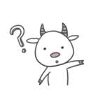 Goat and Zebra: Let's eat together ！（個別スタンプ：19）