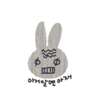 Lovely Pink Rabbit Korean Emoji 2（個別スタンプ：29）