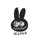 Lovely Pink Rabbit Korean Emoji 2（個別スタンプ：35）