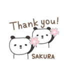さくらちゃんパンダ panda for Sakura（個別スタンプ：2）