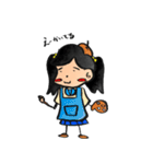 美術部のまるびちゃん（個別スタンプ：3）