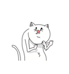 猫背のねこ（個別スタンプ：3）