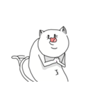 猫背のねこ（個別スタンプ：4）
