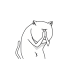 猫背のねこ（個別スタンプ：8）