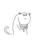 猫背のねこ（個別スタンプ：16）