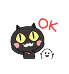 黒猫ポとタマゴちゃん（個別スタンプ：2）