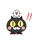黒猫ポとタマゴちゃん（個別スタンプ：6）