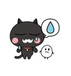 黒猫ポとタマゴちゃん（個別スタンプ：8）