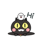 黒猫ポとタマゴちゃん（個別スタンプ：10）