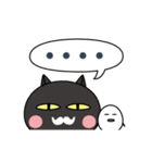 黒猫ポとタマゴちゃん（個別スタンプ：12）