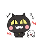 黒猫ポとタマゴちゃん（個別スタンプ：13）