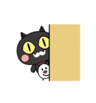 黒猫ポとタマゴちゃん（個別スタンプ：15）