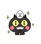 黒猫ポとタマゴちゃん（個別スタンプ：19）