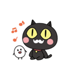 黒猫ポとタマゴちゃん（個別スタンプ：23）