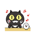 黒猫ポとタマゴちゃん（個別スタンプ：24）