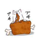 ぴんくのしろねこ（個別スタンプ：5）