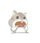 There is a cute hamster called Yuanyuan.（個別スタンプ：3）