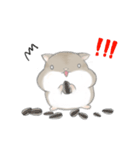 There is a cute hamster called Yuanyuan.（個別スタンプ：4）