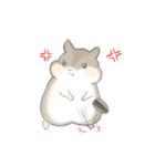 There is a cute hamster called Yuanyuan.（個別スタンプ：8）