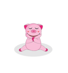 Another Love Yoga Plump Pink Animate（個別スタンプ：4）