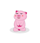 Another Love Yoga Plump Pink Animate（個別スタンプ：20）