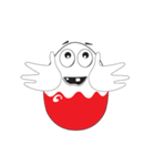 Funny Egg Emoticons, Animated（個別スタンプ：4）