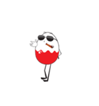 Funny Egg Emoticons, Animated（個別スタンプ：24）