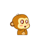 Cute Yellow Monkey Animated（個別スタンプ：2）